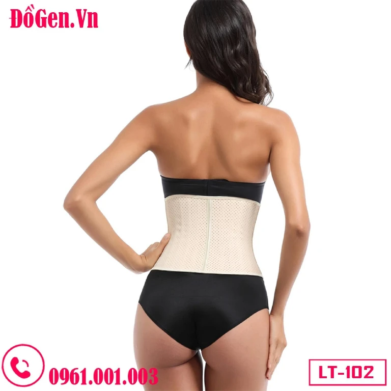 Đai Nịt Bụng Cao Su Latex Chính Hãng Dạng Lưới LT-102 25cm 25 Xương