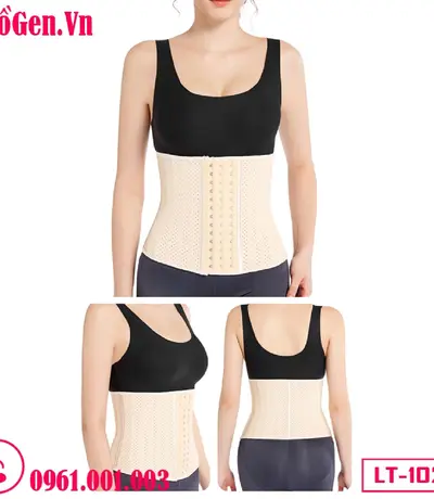 Đai Nịt Bụng Cao Su Latex Chính Hãng Dạng Lưới LT-102 25cm 25 Xương