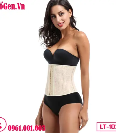 Đai Nịt Bụng Cao Su Latex Chính Hãng Dạng Lưới LT-102 25cm 25 Xương