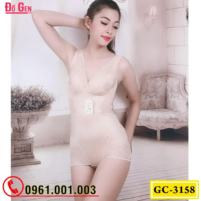 Bộ Đồ Lót Gen Định Hình - Gen Nịt Bụng Thu Gọn Vòng Eo (Cod: GC-3158)