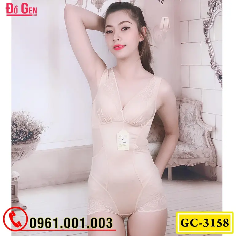 Bộ Đồ Lót Gen Định Hình - Gen Nịt Bụng Thu Gọn Vòng Eo (Cod: GC-3158)