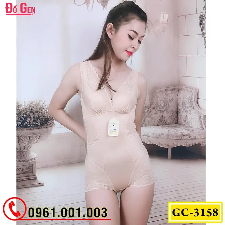 Bộ Đồ Lót Gen Định Hình - Gen Nịt Bụng Thu Gọn Vòng Eo (Cod: GC-3158)
