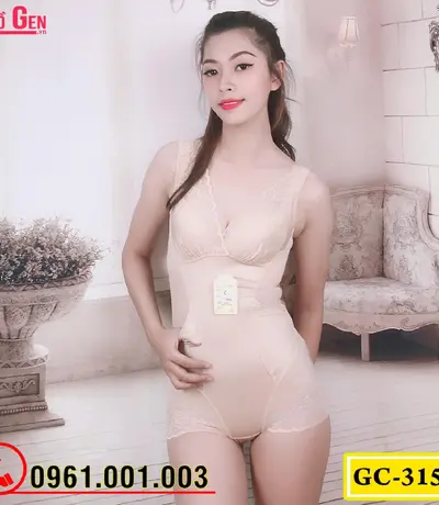 Bộ Đồ Lót Gen Định Hình - Gen Nịt Bụng Thu Gọn Vòng Eo (Cod: GC-3158)