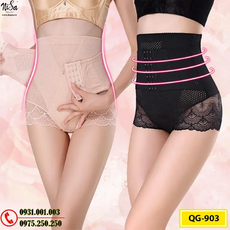 Quần Lót Gen Định Hình Chống Cuộn Giảm Kích Thước Vòng Eo (Cod: QG-903)