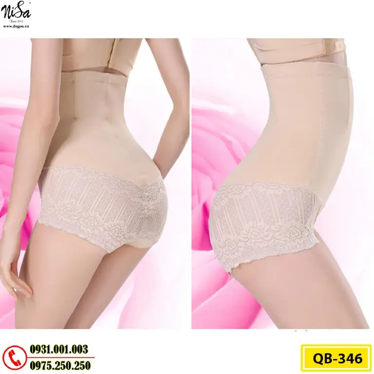 Quần Lót Gen Bụng Định Hình Chống Cuộn Giảm Kích Thước Vòng Eo (Cod: QB-346)