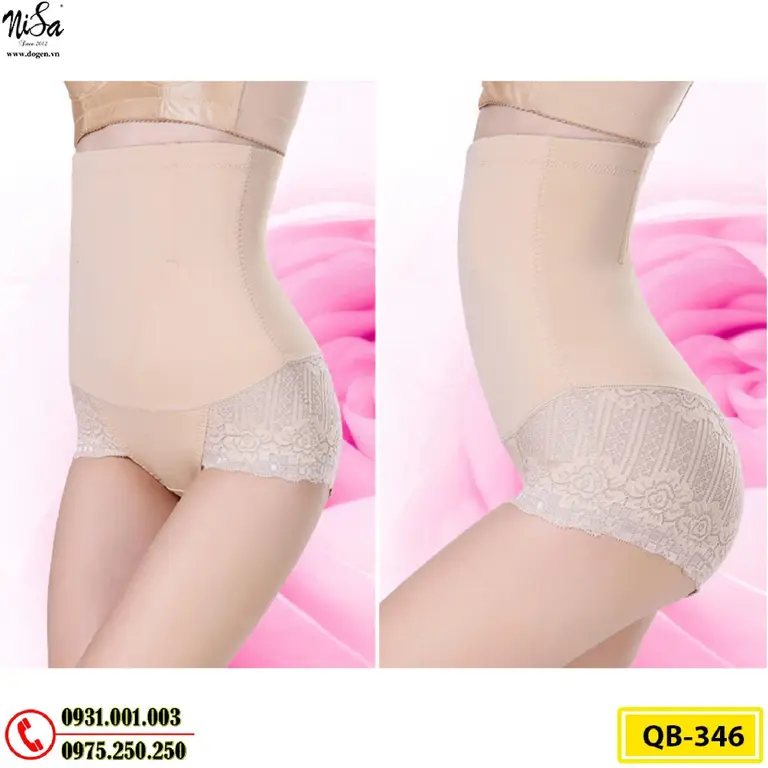 Quần Lót Gen Bụng Định Hình Chống Cuộn Giảm Kích Thước Vòng Eo (Cod: QB-346)