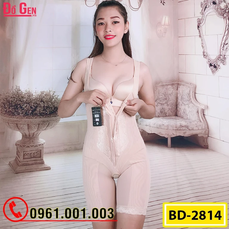 Bộ Đồ Lót Gen Định Hình - Gen Nịt Bụng Thu Gọn Vòng Eo (Cod: BD-2814)