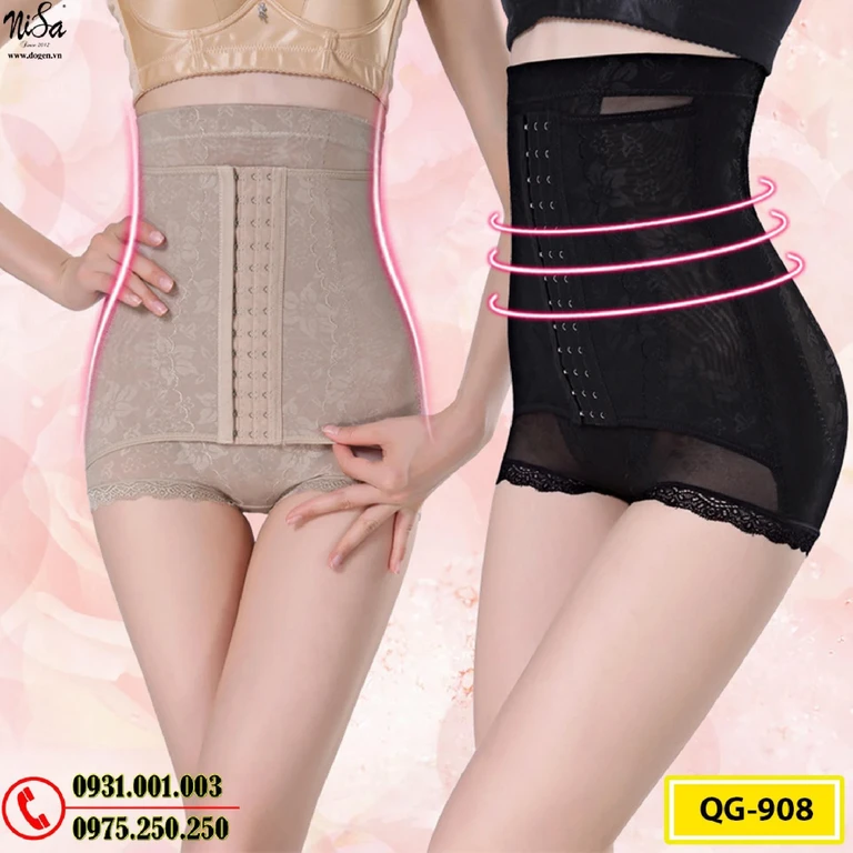 Quần Gen Lót Định Hình Chống Cuộn Thon Eo Thon Đùi Nâng Mông (Cod: QG-908)