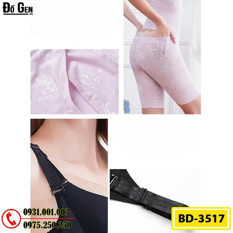 Bộ Đồ Gen Định Hình - Đồ Lót Định Hình Thu Gọn Vòng Eo (Cod: BD-3517)
