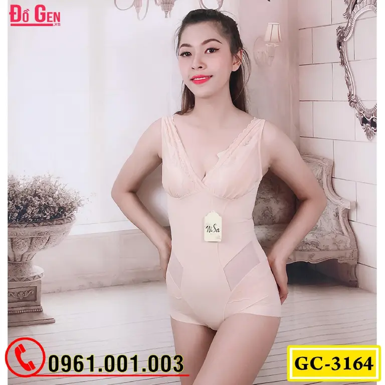 Bộ Đồ Lót Gen Định Hình - Gen Nịt Bụng Thu Gọn Vòng Eo (Cod: GC-3164)