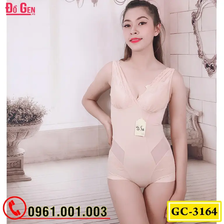 Bộ Đồ Lót Gen Định Hình - Gen Nịt Bụng Thu Gọn Vòng Eo (Cod: GC-3164)