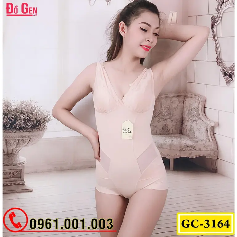 Bộ Đồ Lót Gen Định Hình - Gen Nịt Bụng Thu Gọn Vòng Eo (Cod: GC-3164)