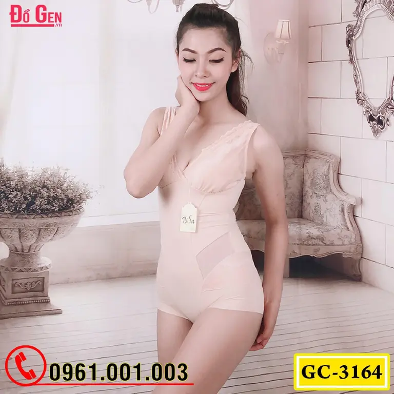 Bộ Đồ Lót Gen Định Hình - Gen Nịt Bụng Thu Gọn Vòng Eo (Cod: GC-3164)