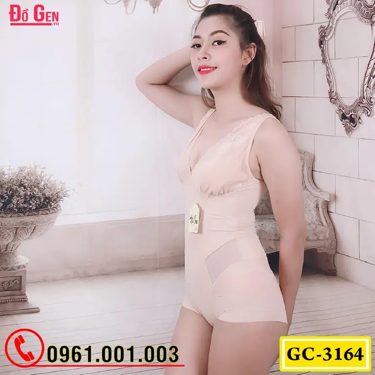 Bộ Đồ Lót Gen Định Hình - Gen Nịt Bụng Thu Gọn Vòng Eo (Cod: GC-3164)