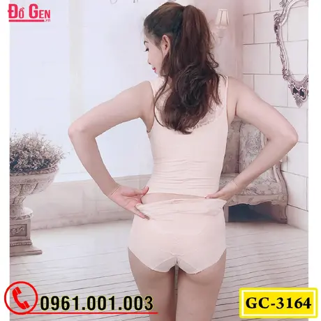 Bộ Đồ Lót Gen Định Hình - Gen Nịt Bụng Thu Gọn Vòng Eo (Cod: GC-3164)