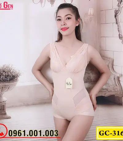 Bộ Đồ Lót Gen Định Hình - Gen Nịt Bụng Thu Gọn Vòng Eo (Cod: GC-3164)