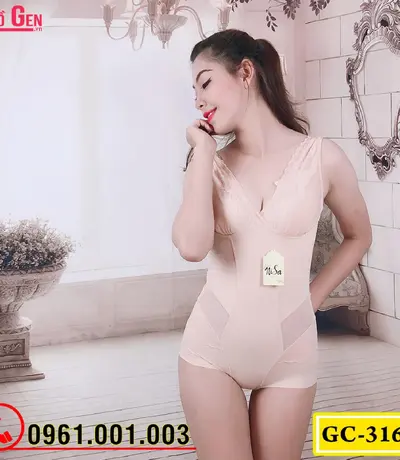 Bộ Đồ Lót Gen Định Hình - Gen Nịt Bụng Thu Gọn Vòng Eo (Cod: GC-3164)