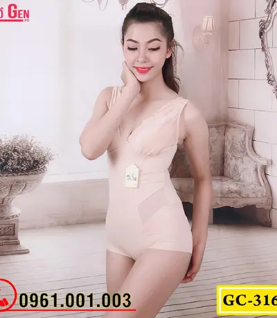 Bộ Đồ Lót Gen Định Hình - Gen Nịt Bụng Thu Gọn Vòng Eo (Cod: GC-3164)