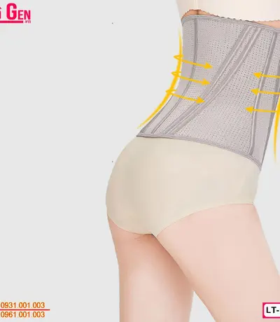 Gen Nịt Bụng Thun Latex Định Hình Khung Xương Loại 13 Xương