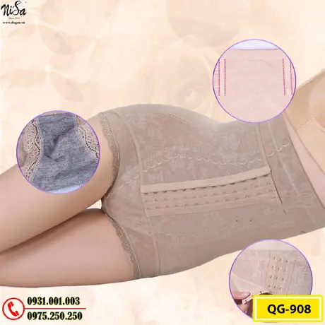 Quần Gen Lót Định Hình Chống Cuộn Thon Eo Thon Đùi Nâng Mông (Cod: QG-908)