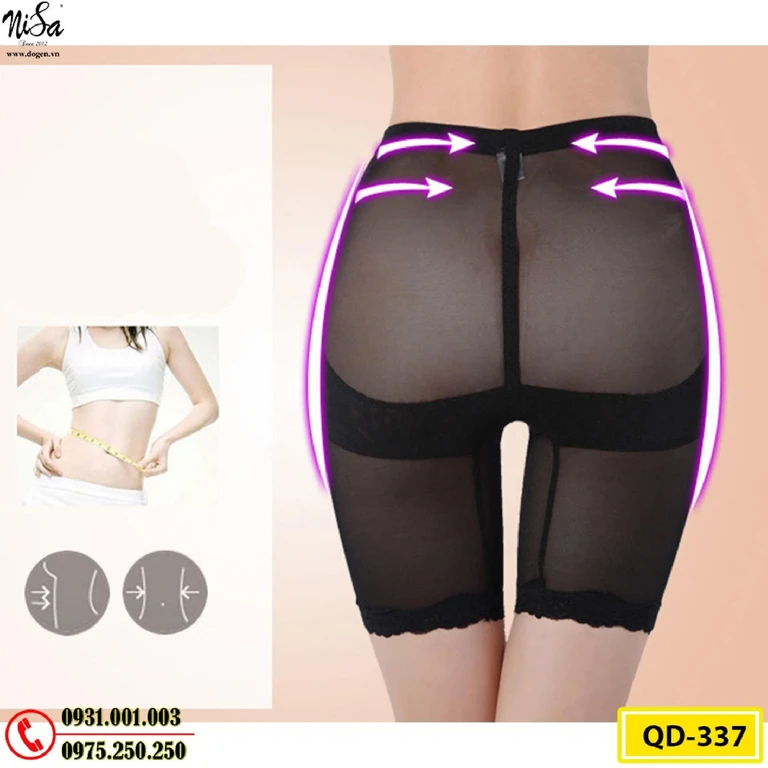 Quần Lót Gen Định Hình Chống Cuộn Thon Gọn Vòng Eo (Cod: QD-337)