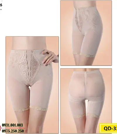 Quần Lót Gen Định Hình Chống Cuộn Thon Gọn Vòng Eo (Cod: QD-337)