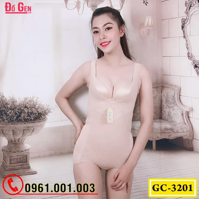Đồ Lót Gen Định Hình Liền Thân Cao Cấp Thu Nhỏ Eo (Cod: GC-3201)