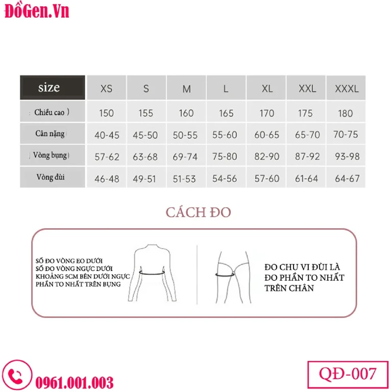 Quần Gen Định Hình Sau Hút Mỡ Đùi, Bắp Chân QĐ-007 - Chính Hãng