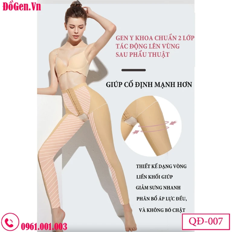 Quần Gen Định Hình Sau Hút Mỡ Đùi, Bắp Chân QĐ-007 - Chính Hãng