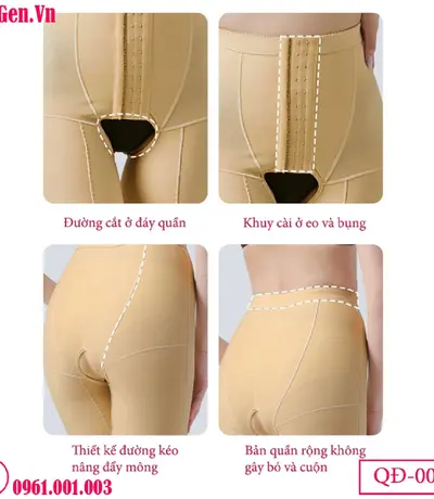 Quần Gen Định Hình Sau Hút Mỡ Đùi, Bắp Chân QĐ-007 - Chính Hãng