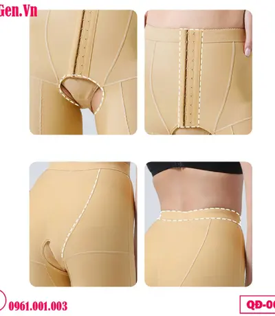Quần Gen Y Tế Sau Hút Mỡ Đùi Mông Giai Đoạn 1 - Giảm Sưng, Giữ Form | QĐ-005