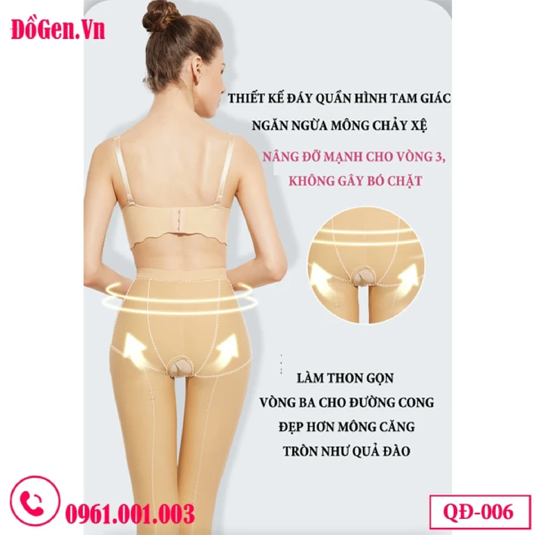 Quần Gen Định Hình Sau Hút Mỡ Đùi Hông Eo QĐ-006 – Gen Nén Mạnh Giai Đoạn 1, Giảm Sưng Nhanh