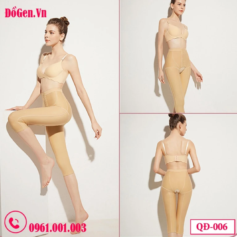 Quần Gen Định Hình Sau Hút Mỡ Đùi Hông Eo QĐ-006 – Gen Nén Mạnh Giai Đoạn 1, Giảm Sưng Nhanh