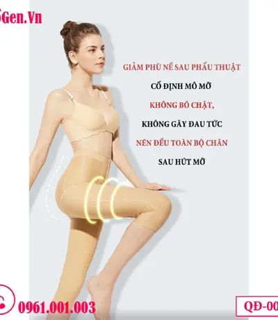 Quần Gen Định Hình Sau Hút Mỡ Đùi Hông Eo QĐ-006 – Gen Nén Mạnh Giai Đoạn 1, Giảm Sưng Nhanh