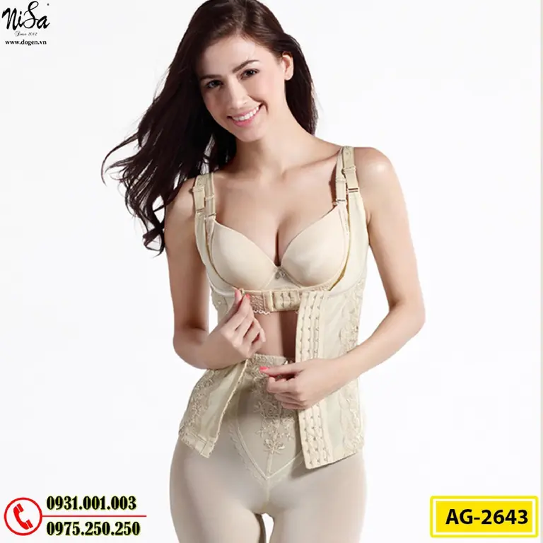 Áo Lót Gen Định Hình Cao Cấp Nhỏ Eo Thon Bụng (Cod: AG-2643)