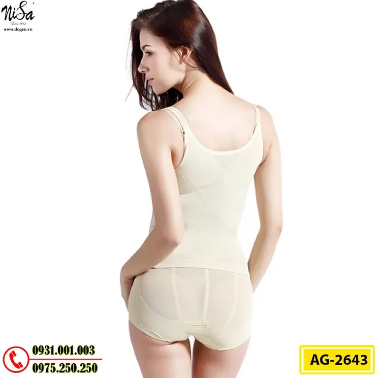 Áo Lót Gen Định Hình Cao Cấp Nhỏ Eo Thon Bụng (Cod: AG-2643)