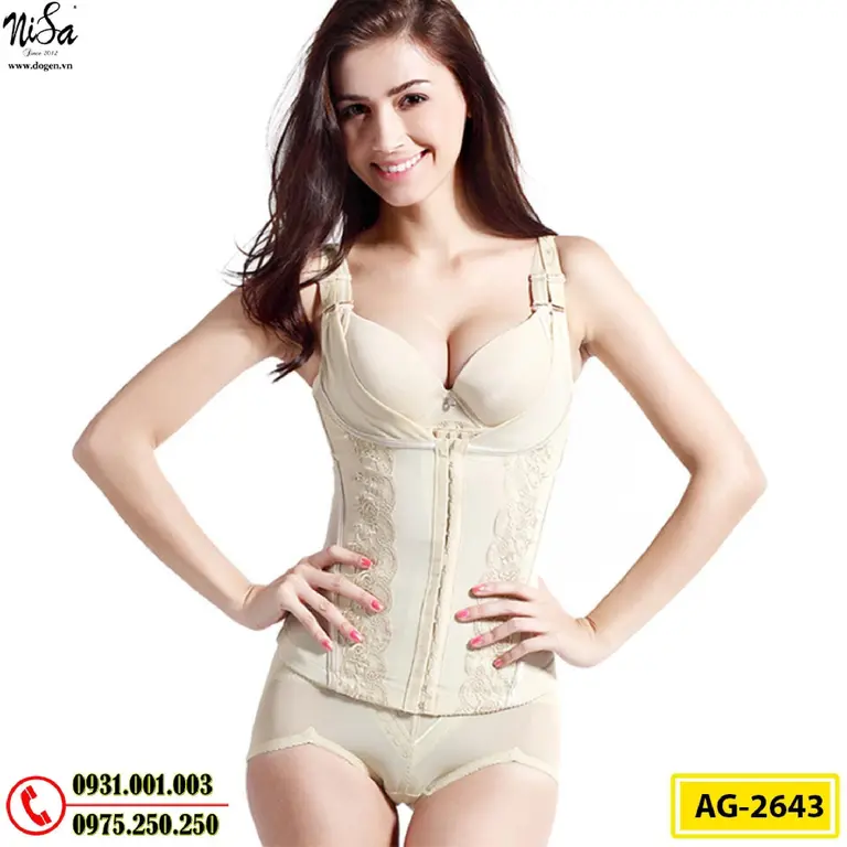 Áo Lót Gen Định Hình Cao Cấp Nhỏ Eo Thon Bụng (Cod: AG-2643)