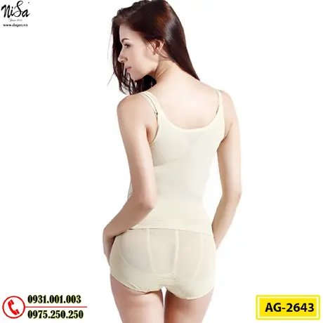 Áo Lót Gen Định Hình Cao Cấp Nhỏ Eo Thon Bụng (Cod: AG-2643)