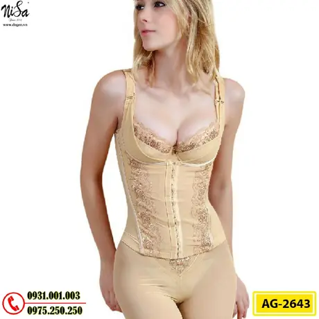 Áo Lót Gen Định Hình Cao Cấp Nhỏ Eo Thon Bụng (Cod: AG-2643)