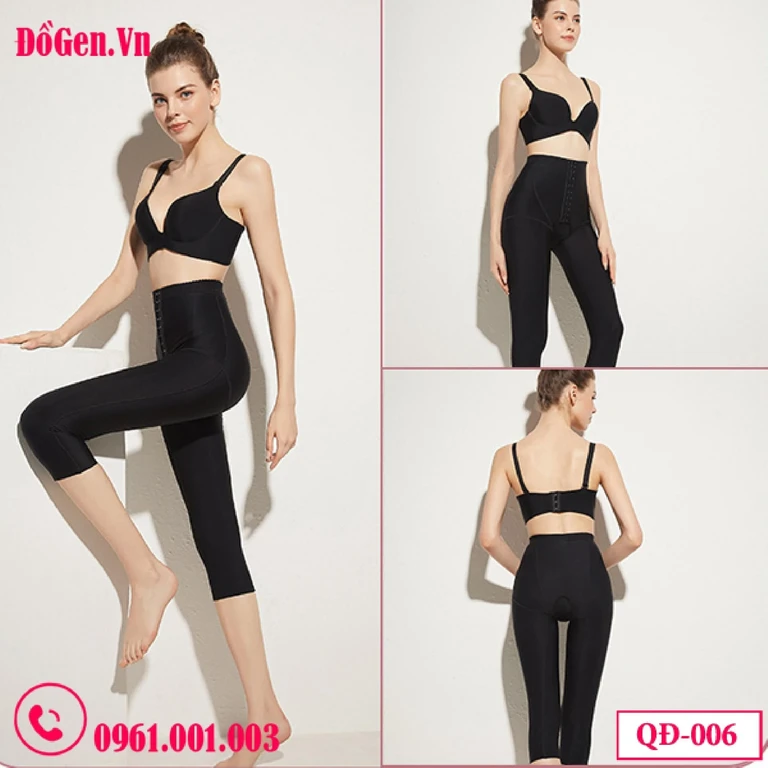 Quần Gen Định Hình Sau Hút Mỡ Đùi Hông Eo QĐ-006 | Gen Nén Mạnh Giai Đoạn 1 | Khoét Đáy Tiện Lợi