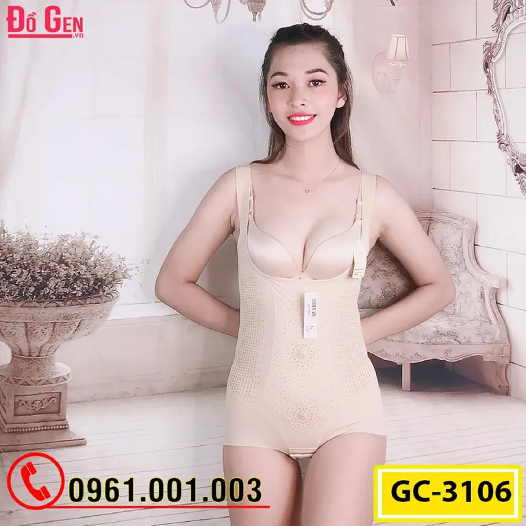 Bộ Đồ Lót Gen Định Hình - Gen Nịt Bụng Thu Gọn Vòng Eo (Cod: GC-3106)