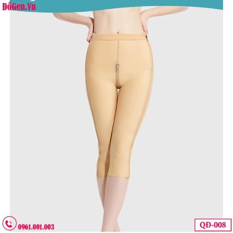 Quần Gen Định Hình Sau Hút Mỡ Đùi & Bụng QĐ-008 - Khóa Kéo Tiện Lợi