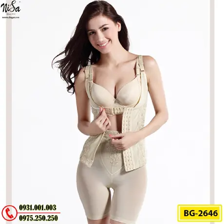 Bộ Đồ Lót Định Hình Gen Ghép Áo Và Quần Đùi Cao Cấp (Cod: BG-2646)