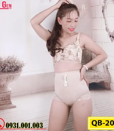 Quần Gen Lót Định Hình Chống Cuộn Thon Eo Thon Đùi Nâng Mông (Cod: QB-203)
