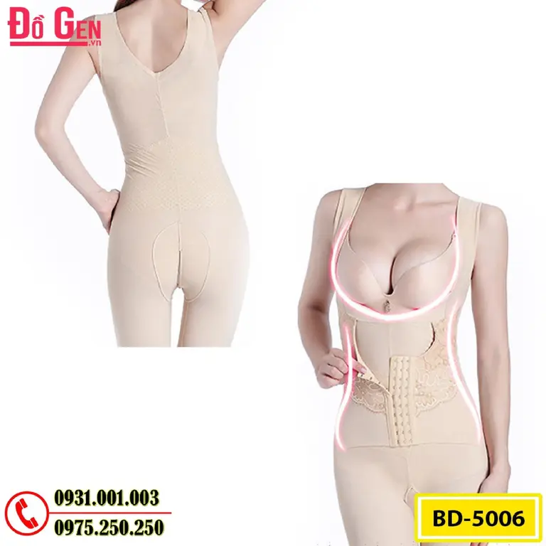 Bộ Đồ Lót Định Hình - Đồ Gen Định Hình Cao Cấp Giảm Bụng Thon Eo (COD: BD-5006)