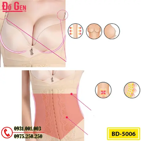 Bộ Đồ Lót Định Hình - Đồ Gen Định Hình Cao Cấp Giảm Bụng Thon Eo (COD: BD-5006)
