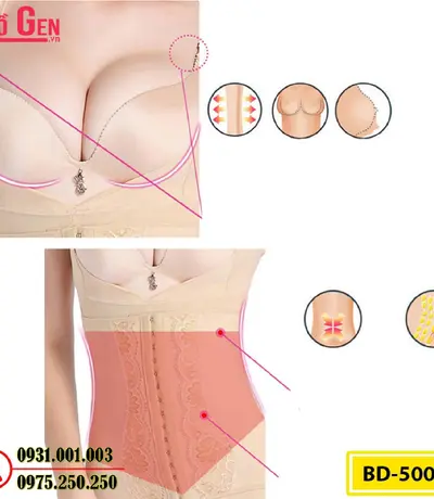 Bộ Đồ Lót Định Hình Bikini Liền Thân Thu Gọn Vòng Eo (Cod: BD-5006)