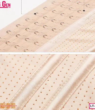 gen nịt bụng latex dạng thun 15 xương định hình