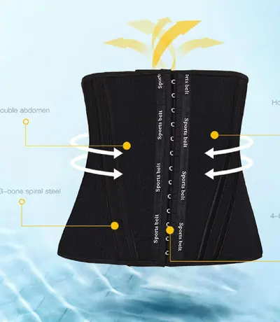 gen nịt bụng latex dạng thun 15 xương định hình