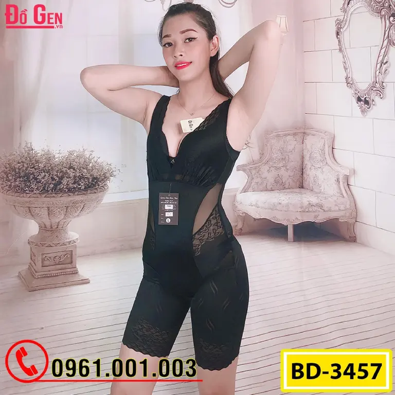 Bộ Đồ Lót Gen Định Hình - Gen Nịt Bụng Thu Gọn Vòng Eo (Cod: BD-3457)